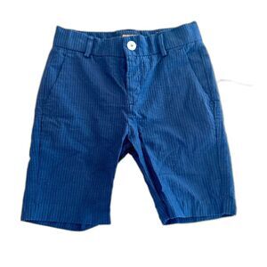 Mayoral Boys Navy Blue Tailor Lined Striped Shorts - Size 3